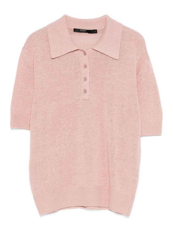 SEVENTY: ポロシャツ - ポロシャツ - ヌードカラー