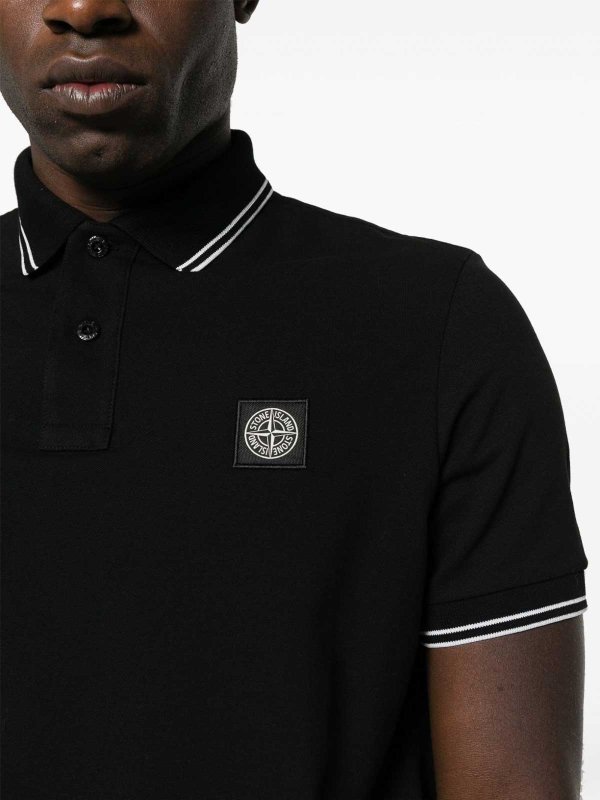 STONE ISLAND: ポロシャツ online - ポロシャツ - 黒