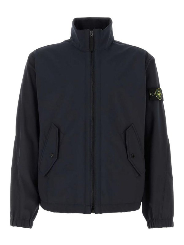 STONE ISLAND: casual jackets - Zip Jacket Navy Blue