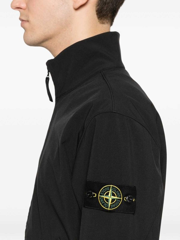 The Best Shops STONE ISLAND: カジュアルジャケット - カジュアルジャケット - 黒