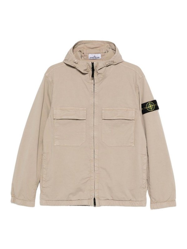 STONE ISLAND: カジュアルジャケット - カジュアルジャケット - ベージュ