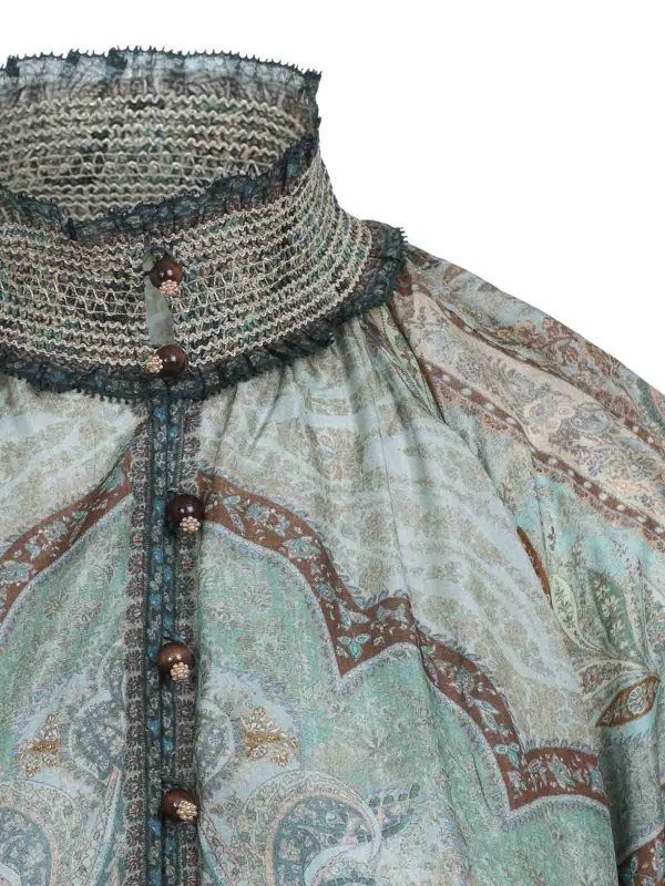 The Best Shops ZIMMERMANN: Maxi robe - Maxi Robe - Bleu