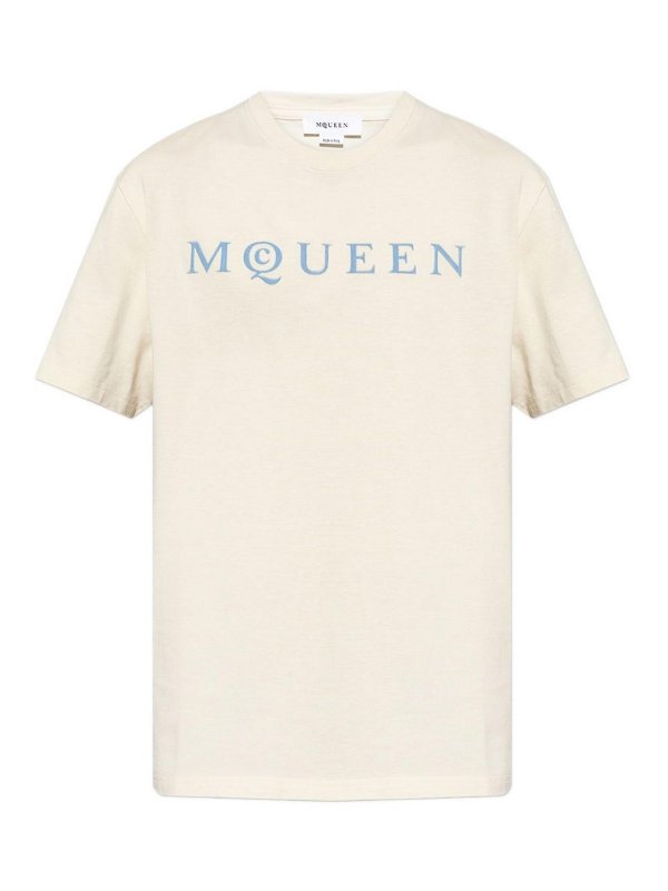 ALEXANDER MCQUEEN: T-shirts - T-Shirt - Blanc
