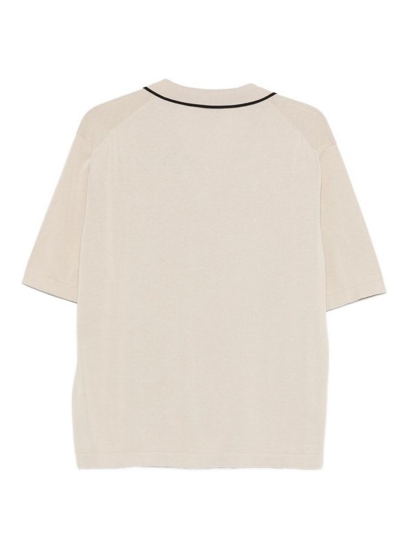 The Best Shops ASPESI: camicie - Camicia Abbottonata In Cotone Beige