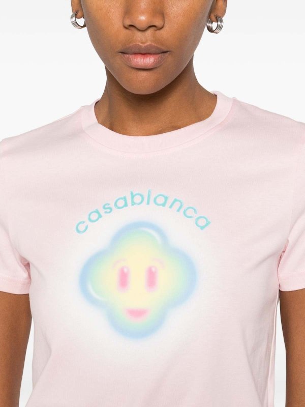 CASABLANCA: T-shirts online - T-Shirt - Couleur Chair