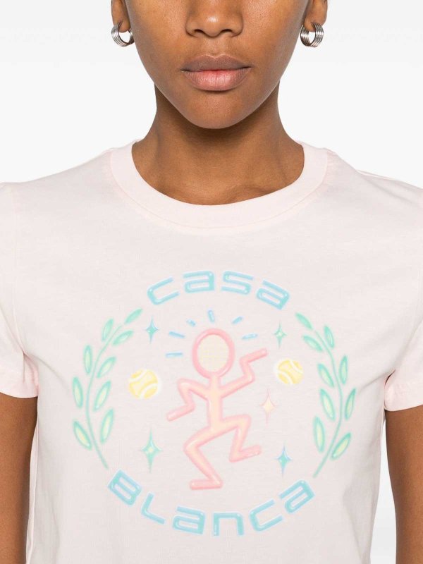 CASABLANCA: T-shirts online - T-Shirt - Nude
