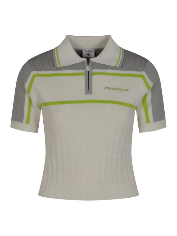 CASABLANCA: polo shirts - Tennis Polo Shirt With Logo