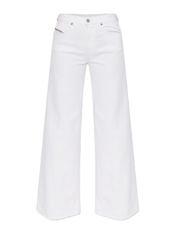 DIESEL: Jeans Rectos - Vaqueros Rectos - Blanco