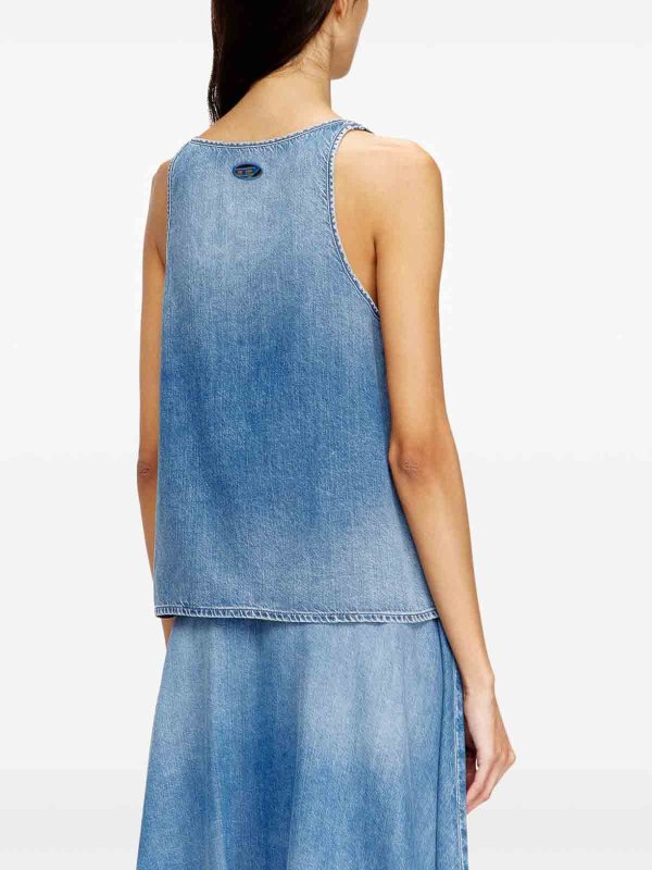 DIESEL: Tops und Tank Tops online - Top - Blau