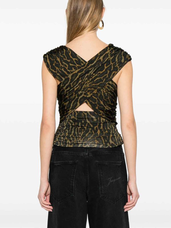 GANNI buy online Top - Marron Clair