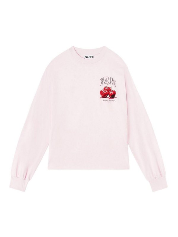 GANNI: t-shirt - T-shirt