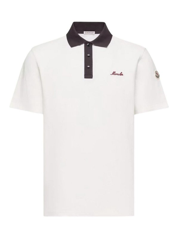 MONCLER: ポロシャツ - ポロシャツ - ベージュ