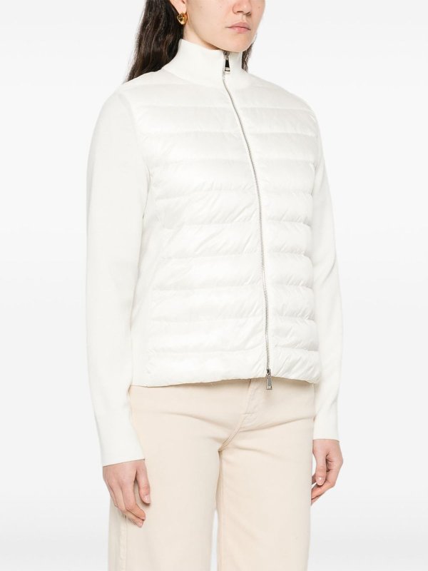 MONCLER buy online White Cardigan Jacket With Inserts