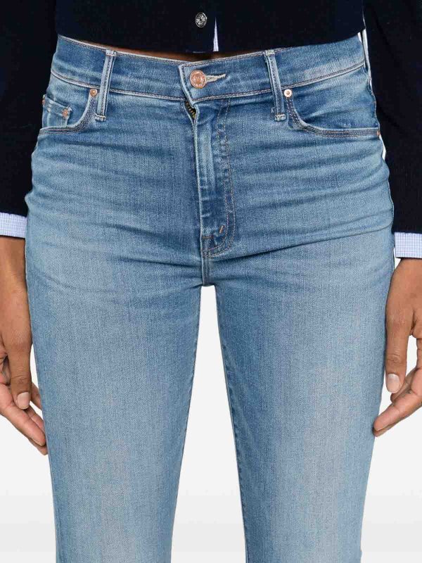 MOTHER: straight leg jeans online - The Weekender Fray Jeans