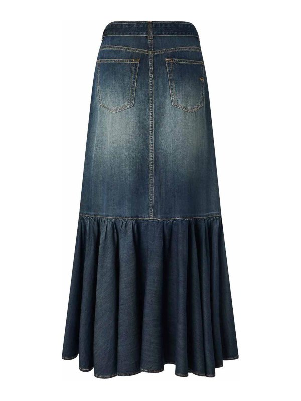 Pinko: Lange Röcke online - Langer Rock - Blau