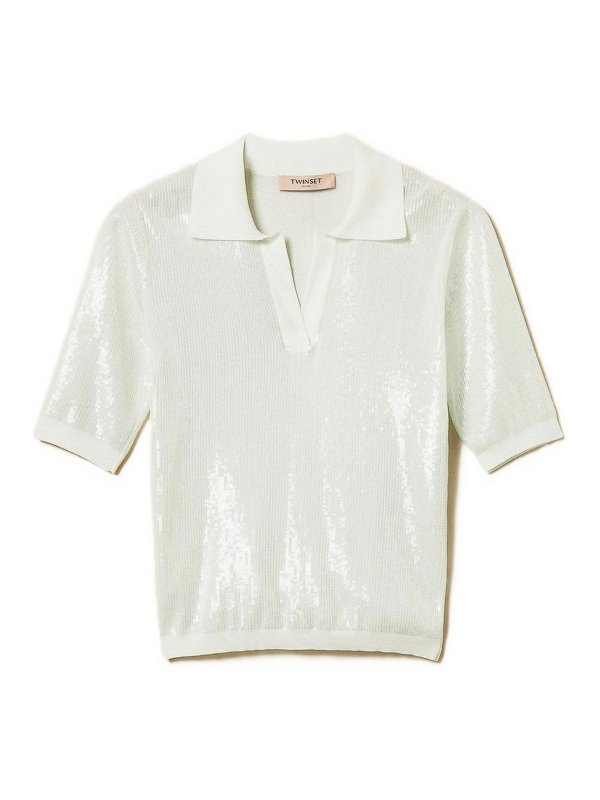 TWINSET: Polos - Polo - Azul Claro