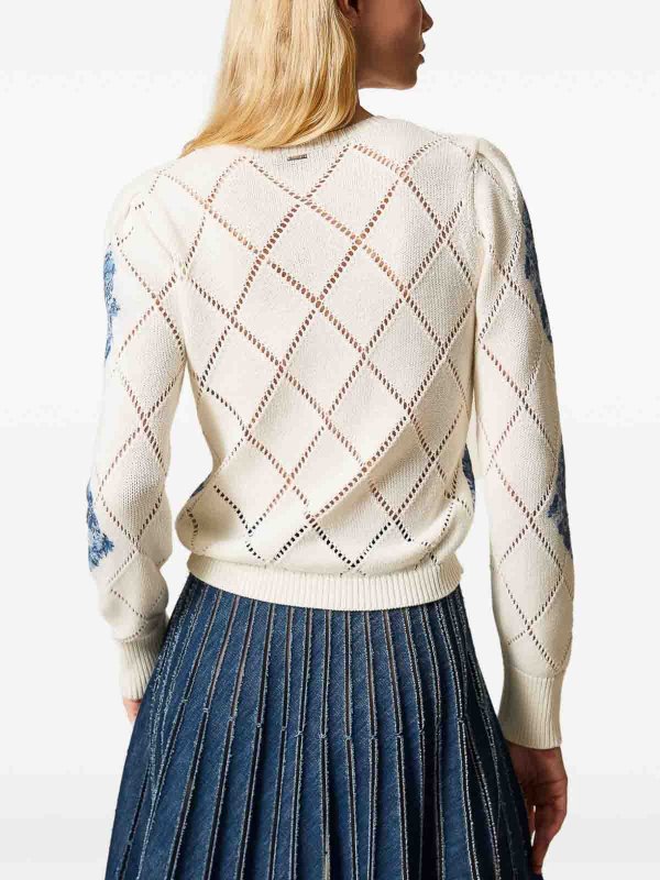 クルーネック - 白 Replica 
online: TWINSET