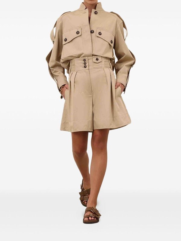 ZIMMERMANN: トラウザーショーツ online - ショートパンツ - ベージュ