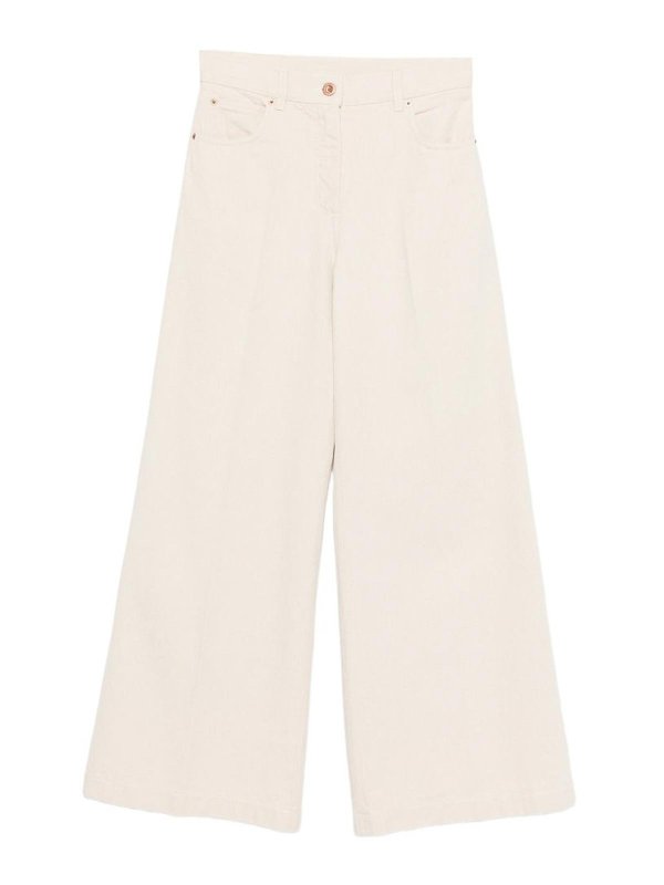 ASPESI: カジュアルトラウザー - カジュアルパンツ - クリーム