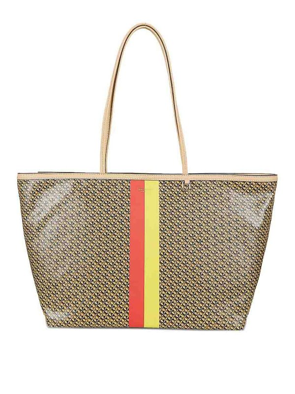 TORY BURCH: Bolsos Shopping - Top - Beis