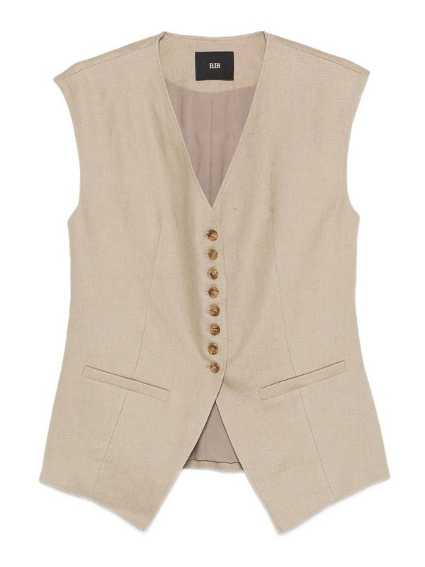 ELEH: Chalecos - Chaleco - Beis