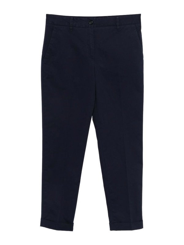 ASPESI: Pantalons casual - Pantalons Décontractés - Bleu