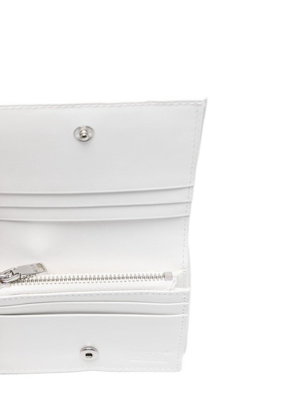 DIESEL: portafogli online - Portafoglio In Pelle Bianca Con Logo