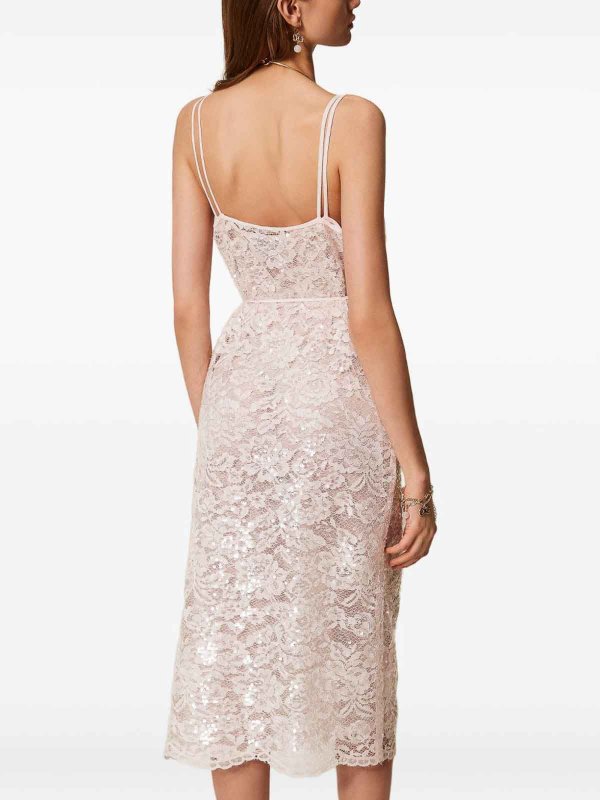 TWINSET: ニーレングスドレス online - 膝丈ドレス - ヌードカラー