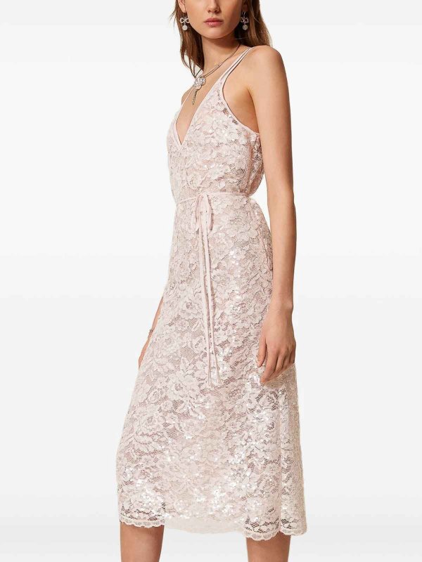 The Best Shops TWINSET: ニーレングスドレス - 膝丈ドレス - ヌードカラー