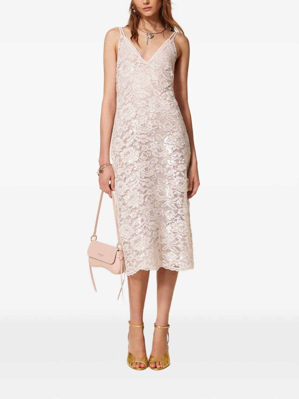 膝丈ドレス - ヌードカラー shop online: TWINSET