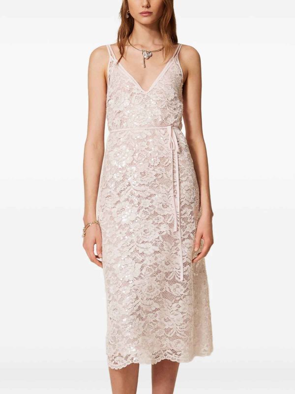 TWINSET buy online 膝丈ドレス - ヌードカラー