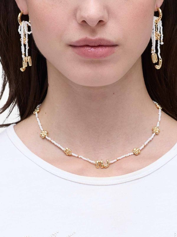The Best Shops MARC JACOBS: ネックレス - ネックレス/チョーカー - 白