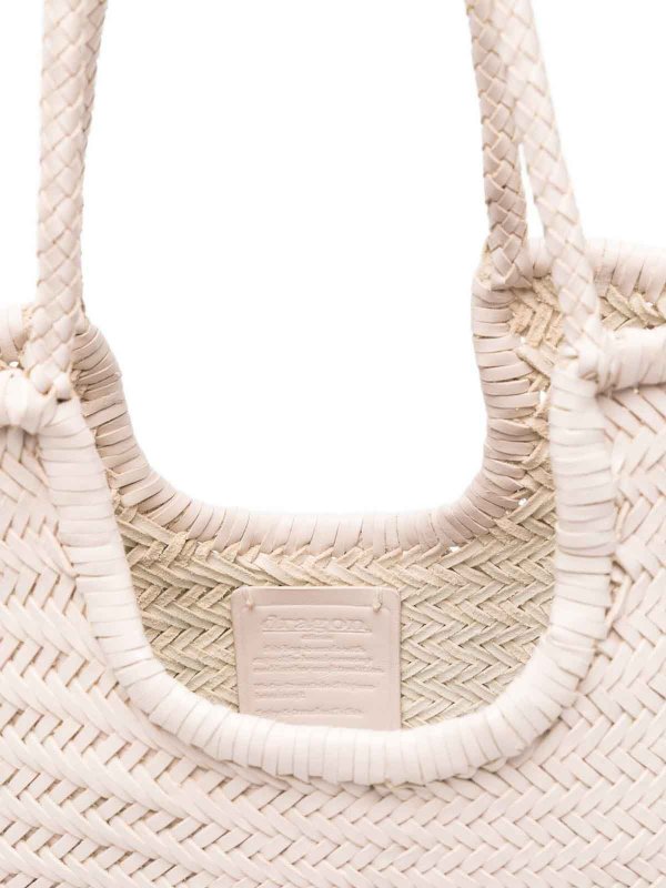 Beige Diagonal Shopping Bag In Leather Replica 
online: DRAGON DIFFUSION