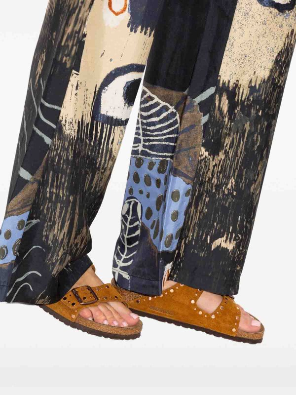 BIRKENSTOCK: sandals online - Arizona Brown Suede Slide