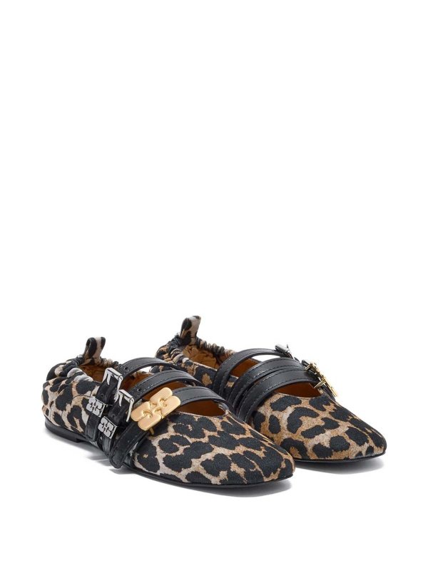 The Best Shops GANNI: flat shoes - Ballerinas With Leopard Print