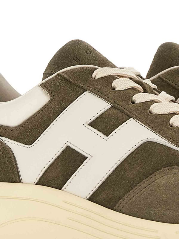 Hiperlight Sneakers In Green Olive Leather Replica 
online: HOGAN