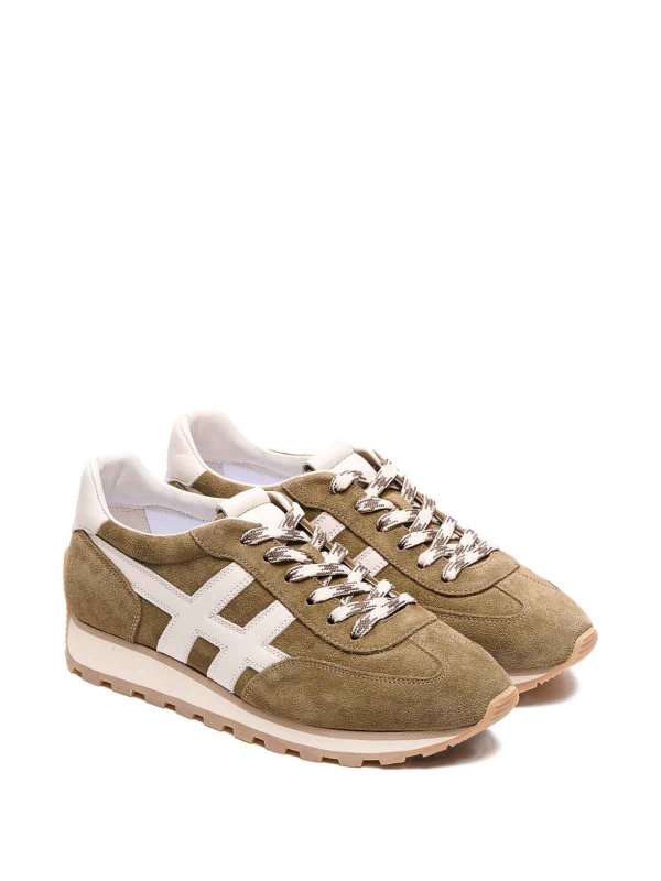 HOGAN: sneakers online - Sneakers H701 In Camoscio Marrone