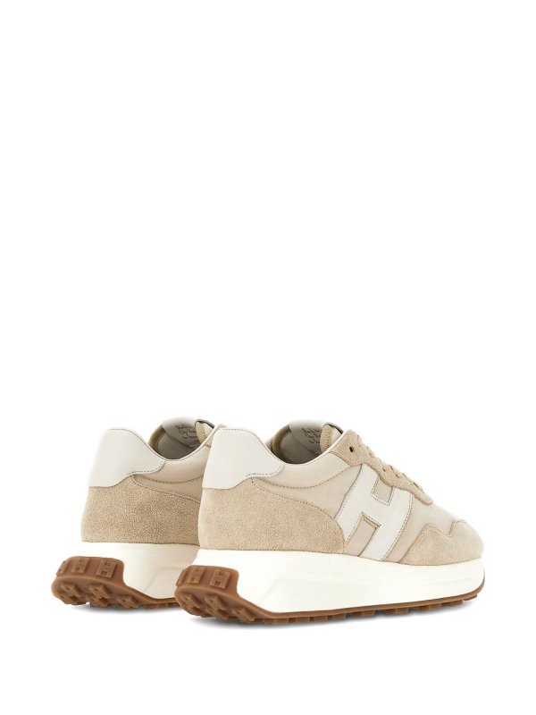 HOGAN: sneakers online - Sneakers H641 In Pelle Scamosciata Beige