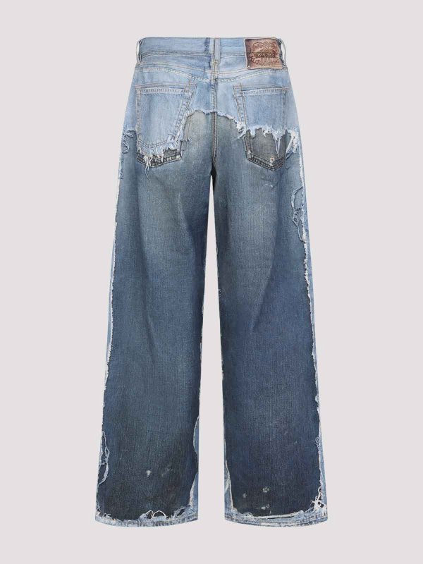 Acne Studios: jeans dritti, a sigaretta online - Jeans in cotone