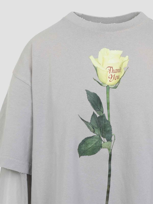 The Best Shops Acne Studios: T-shirts - T-Shirt - Hellgrau