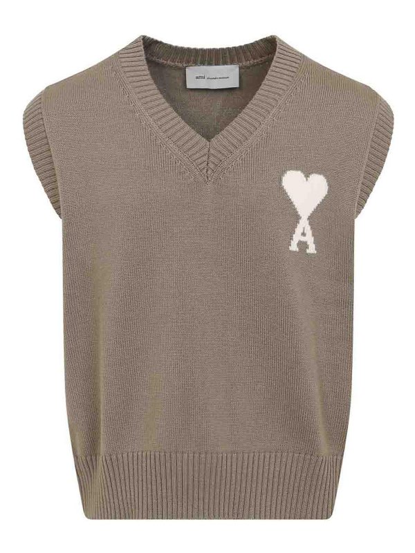 AMI PARIS: Westen - Weste - Beige