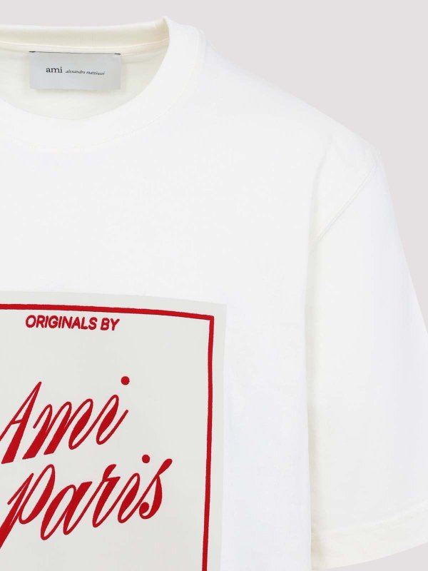 The Best Shops AMI PARIS: T-shirts - T-Shirt - Weiß