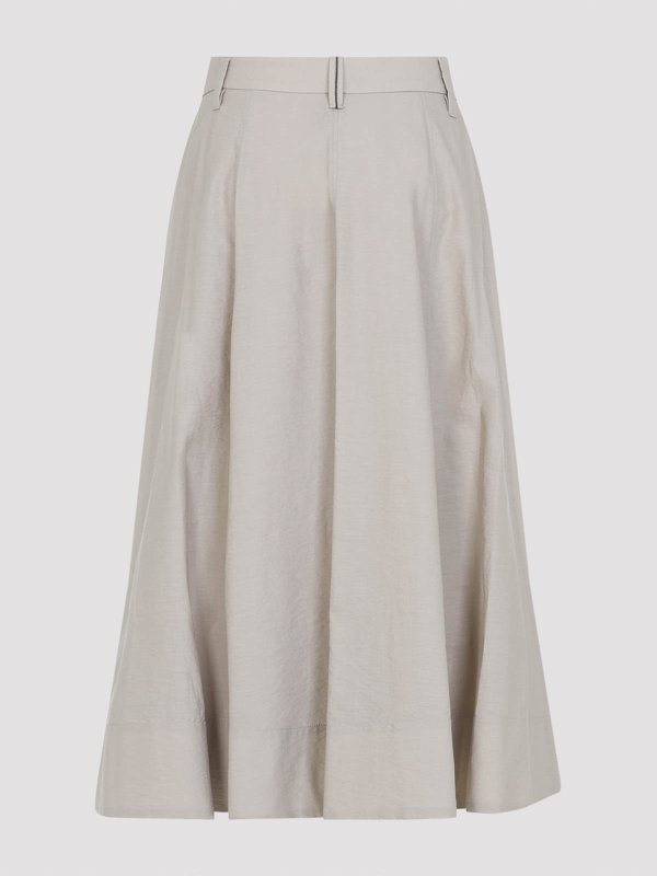 BRUNELLO CUCINELLI: Knielange und Midi Röcke online - Midirock - Beige