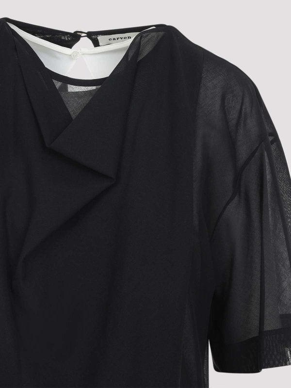 The Best Shops CARVEN: ニーレングスドレス - 膝丈ドレス - 黒