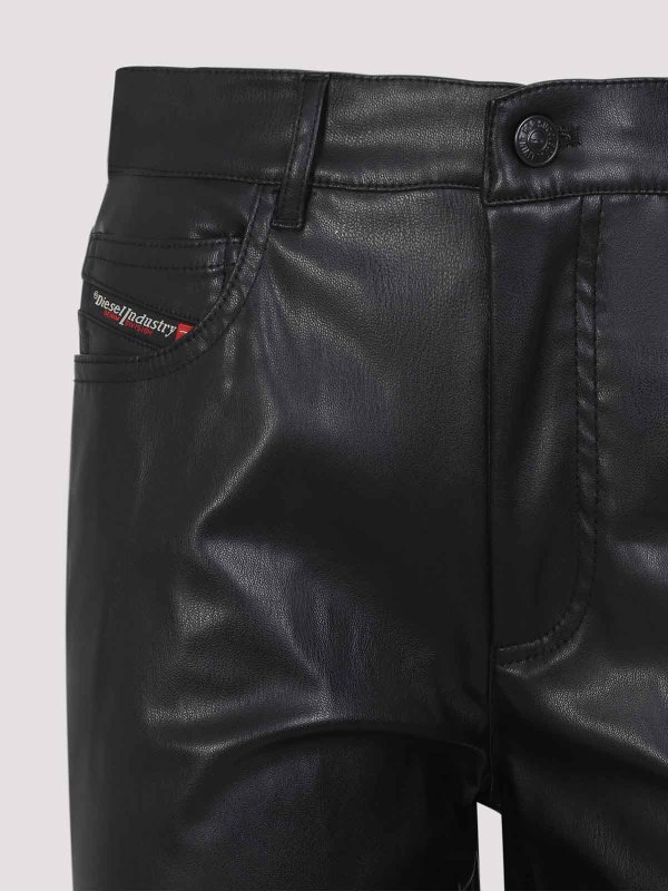 The Best Shops DIESEL: pantaloni in pelle - Pantaloni in ecopelle P-Lain