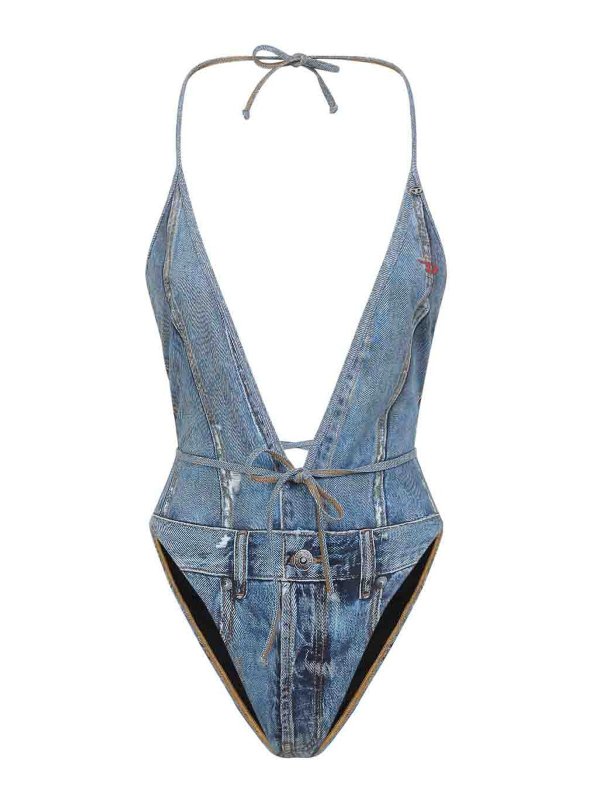 DIESEL: Badeanzüge - Badeanzug - Denim
