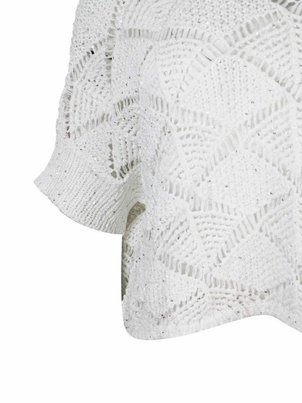 Rundhalspullover - Weiß shop online: ANTONELLI FIRENZE