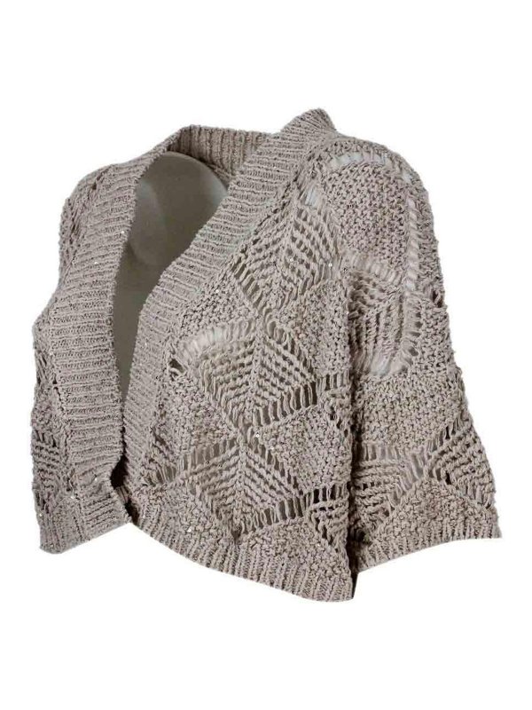 ANTONELLI FIRENZE: Strickpullover mit Rundhalsausschnitt online - Rundhalspullover - Beige