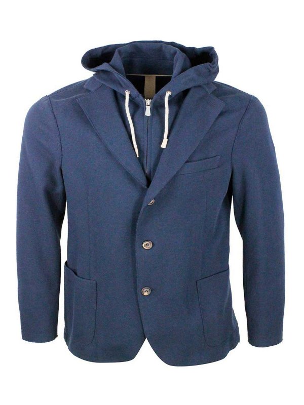 ELEVENTY: Chaquetas casual - Chaqueta Casual - Azul
