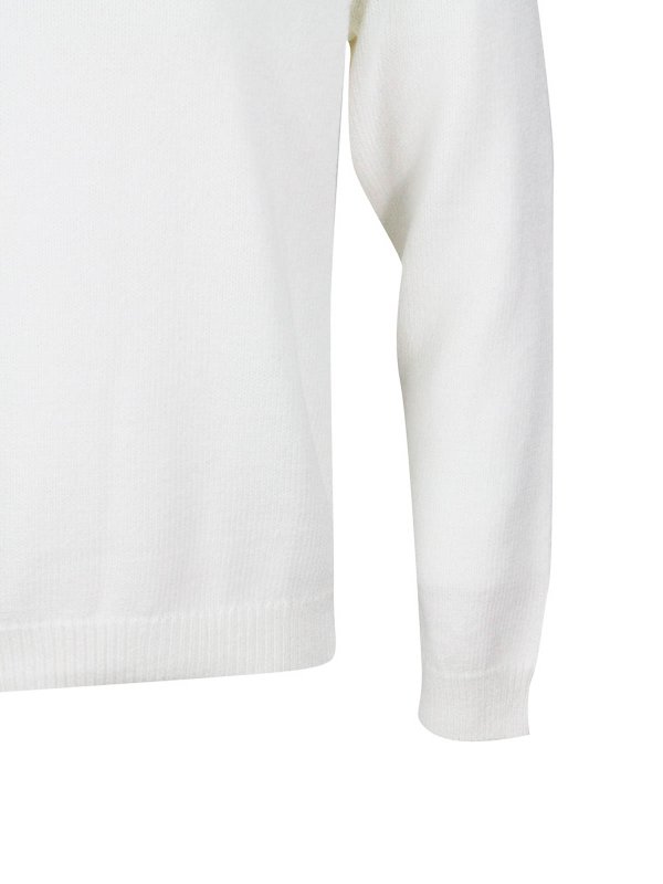 Rundhalspullover - Weiß shop online: ELEVENTY